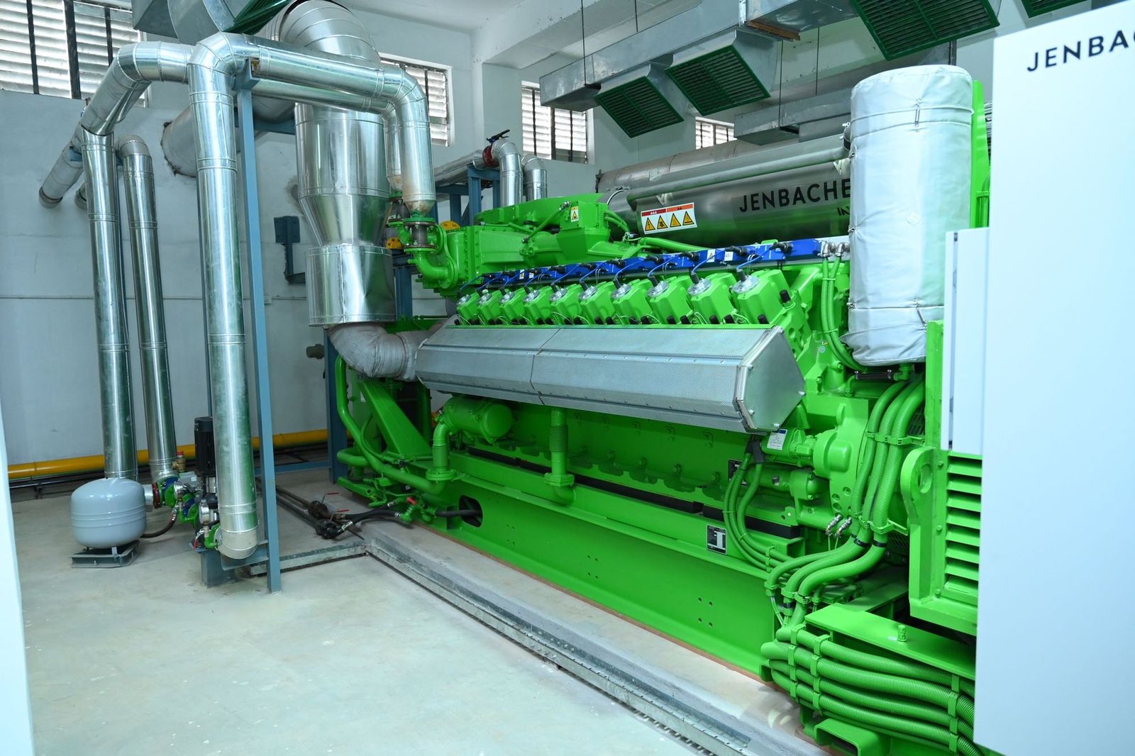 Gas engine at the captive power plant